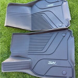 Tesla Black All-Weather Rubber Floor Mats (Pair)